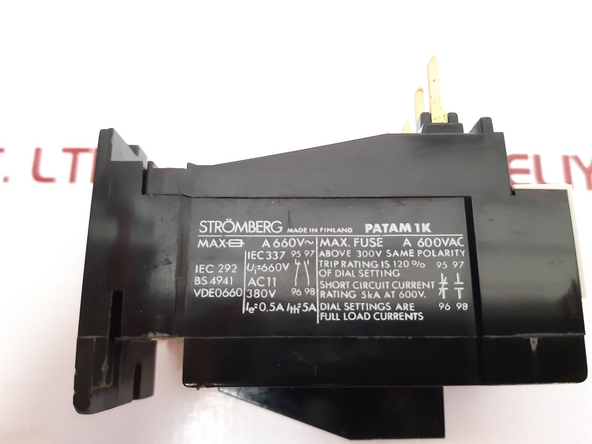 Stromberg patam 1k0.7 starter/contactor - Aeliya Marine Tech