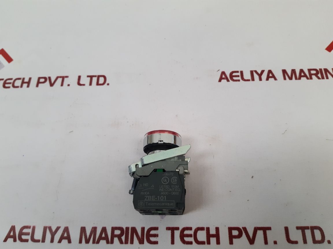 Telemecanique Zbe-101 Contact Red Push Button - Aeliya Marine Tech