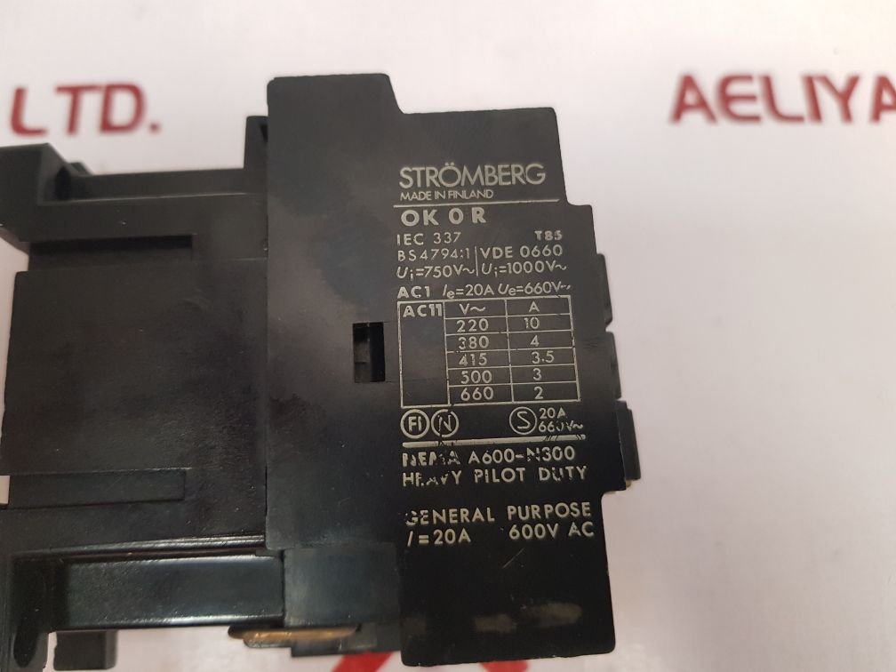 Stromberg Ok 0 R 31 Contactor - Aeliya Marine Tech