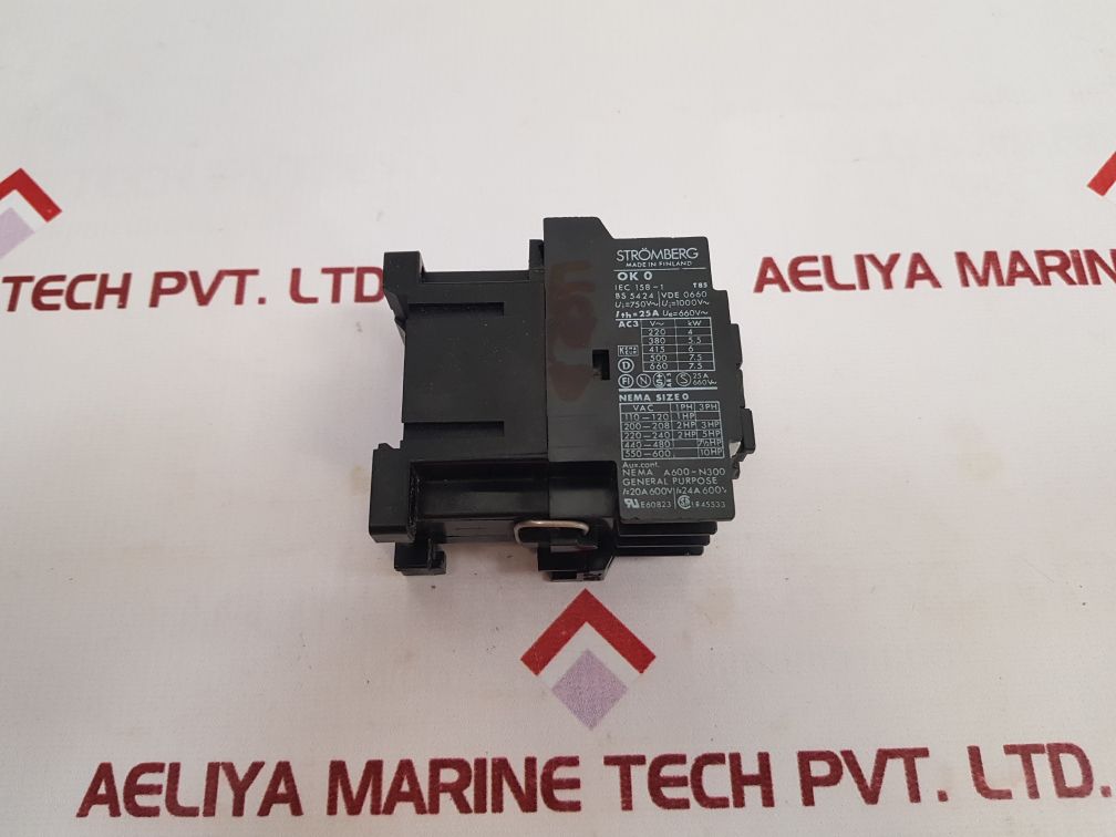 Stromberg Ok 0 W 10 Contactor New - Aeliya Marine Tech
