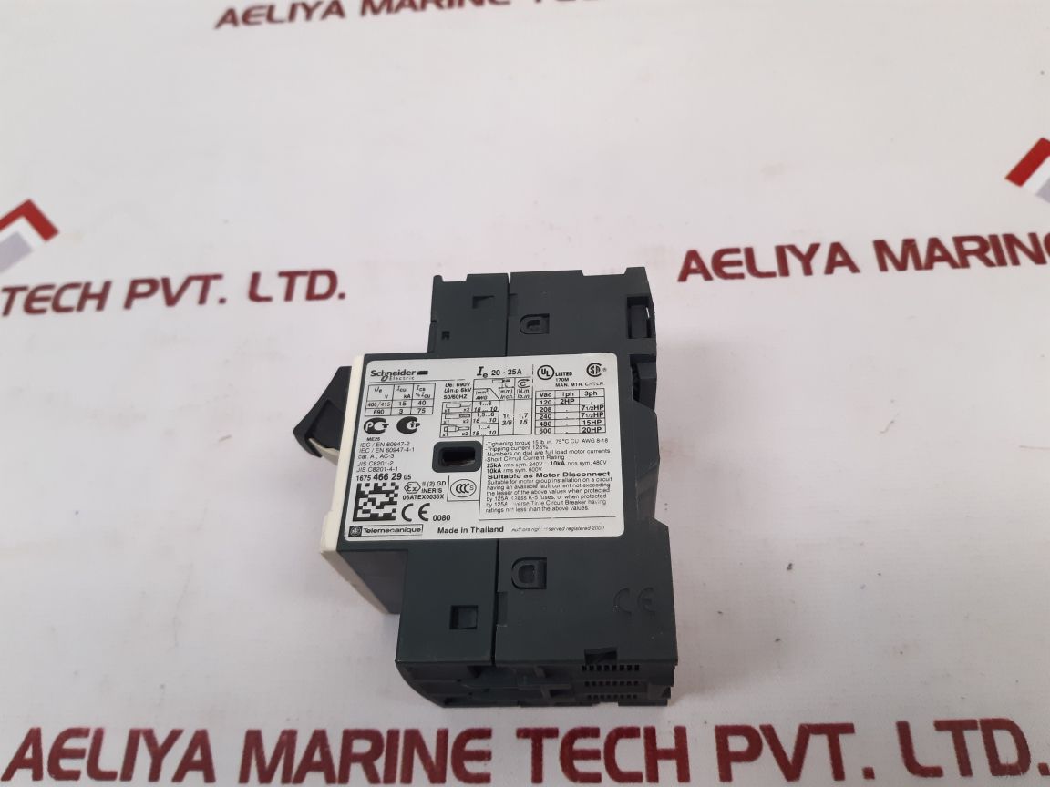 Schneider Electric/Telemecanique GV2 ME22 Motor Circuit Breaker 20-25 A 690V