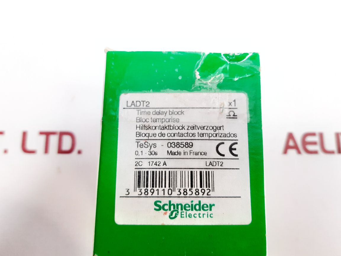 Schneider Electric Ladt2 Time Delay Block 0,1-30S New - Aeliya Marine Tech