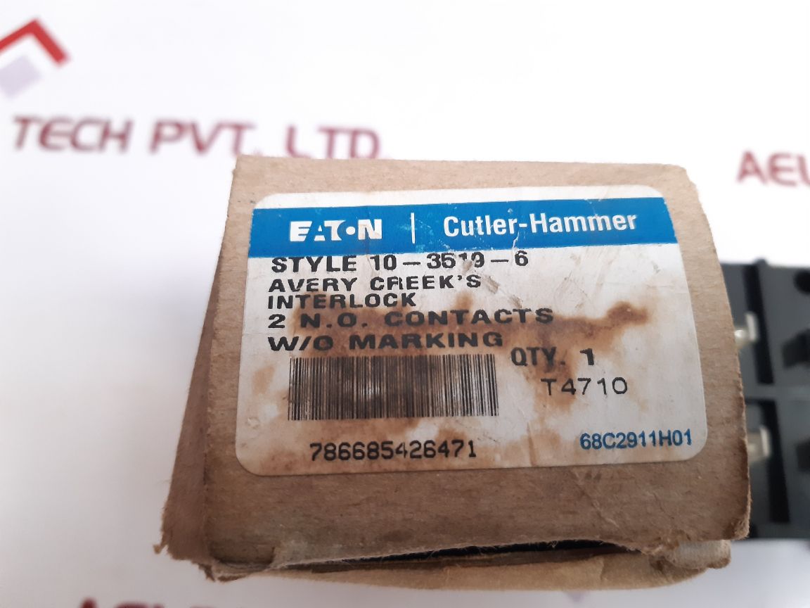 Eaton Cutler-hammer 10-3519-6 Auxiliary Contact Block - Aeliya Marine Tech