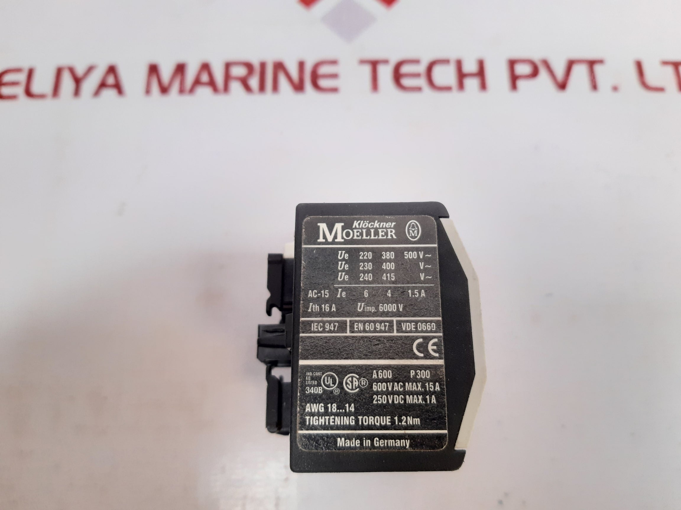 Klockner-moeller 22 Dil M Contact Block Ac-15