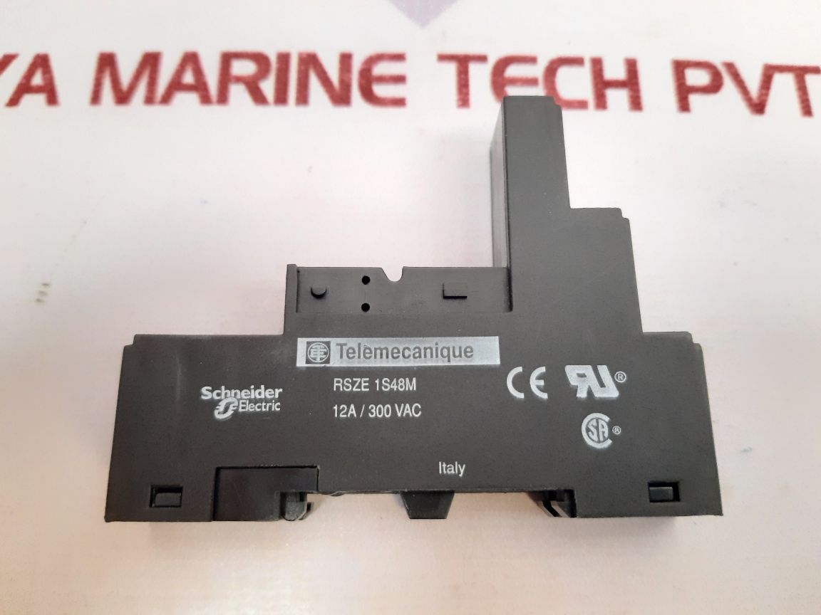 Set Of 9X Telemecanique Rsze 1S48M Socket Base (1Box = 9Pcs) - Aeliya Marine Tech