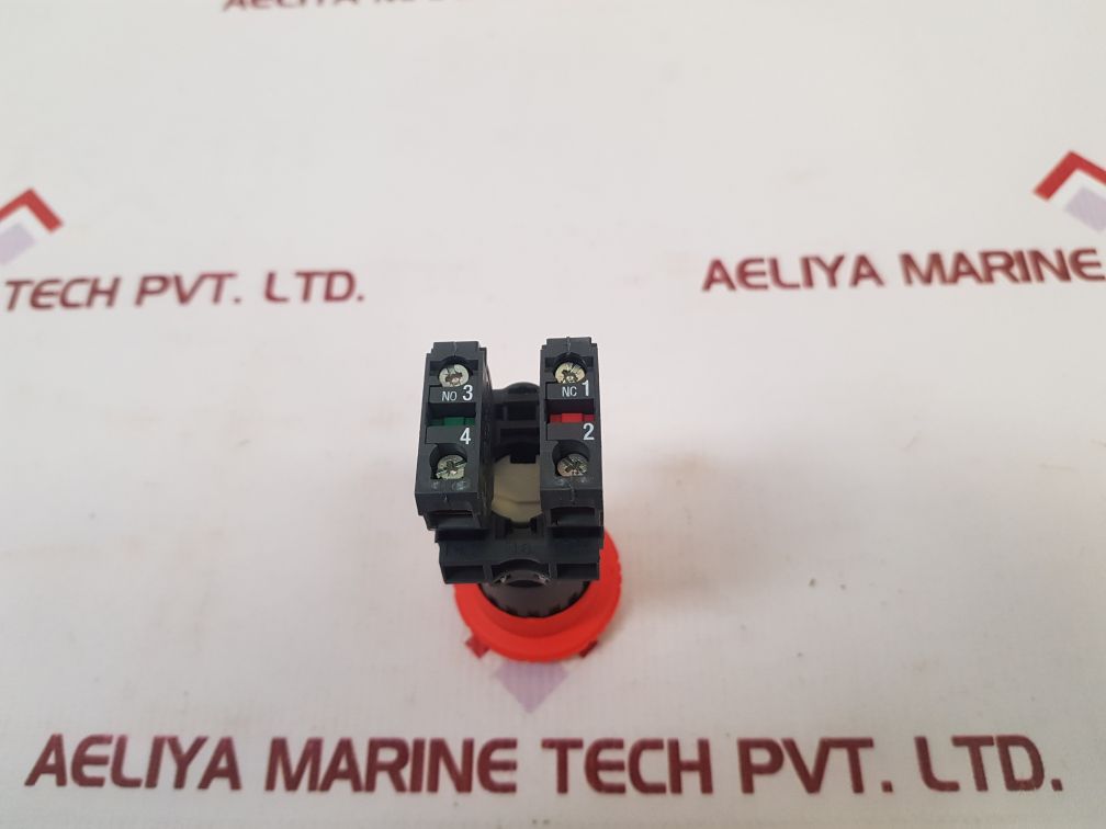 Telemecanique Zbe-101 Red Illuminated Push Button Switch