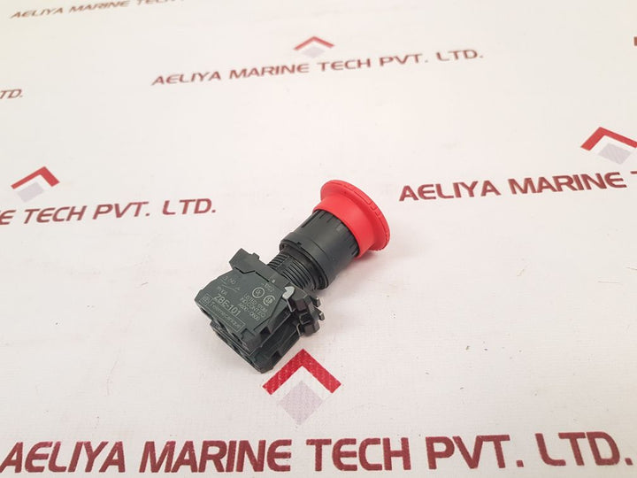 Telemecanique Zbe-101 Red Illuminated Push Button Switch