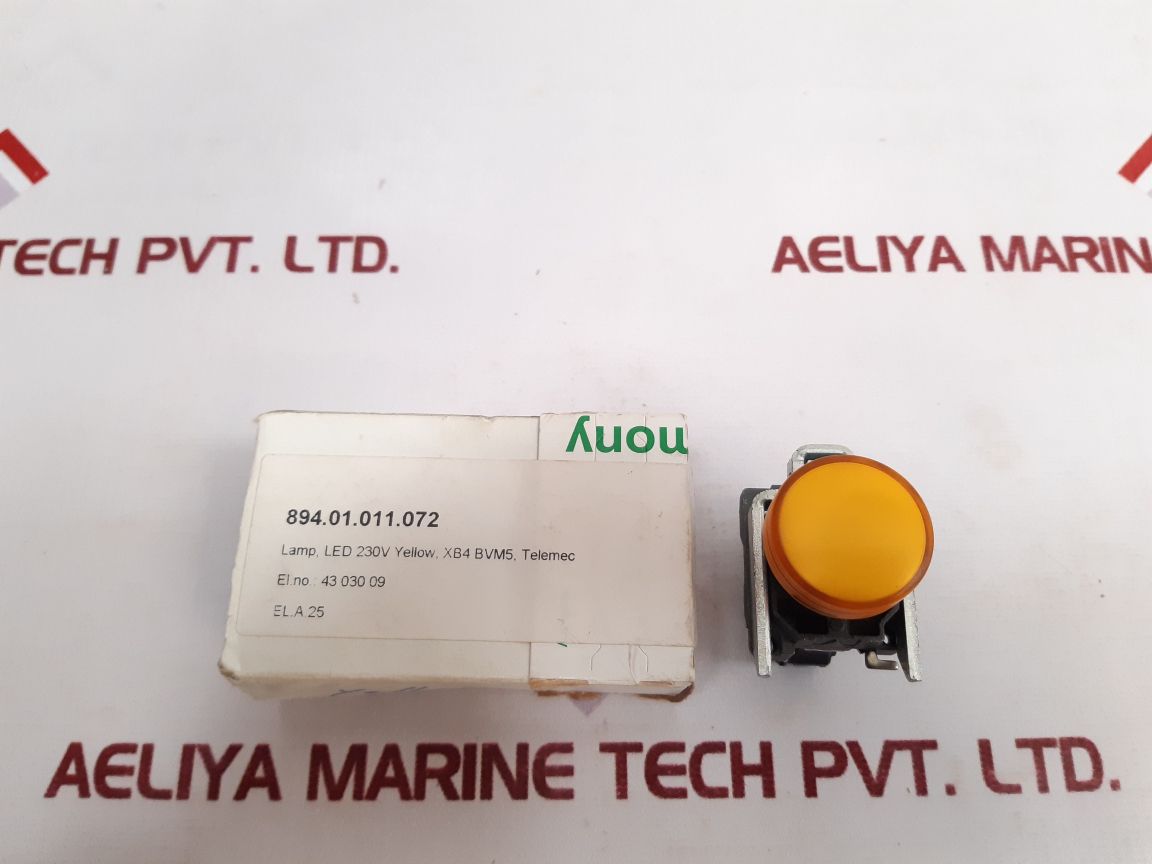 Telemecanique Zbv-m5 Yellow Led Pilot Light