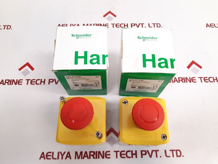 Schneider Electric Xalk178F Yellow Enclosure Push Button Control Box