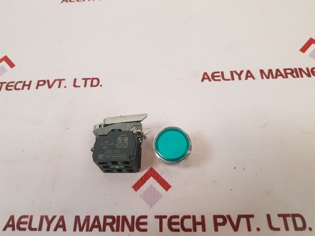 Telemecanique/Schneider Electric ZBE-101 Blue LED Illuminated Push Button Switch - Aeliya Marine Tech