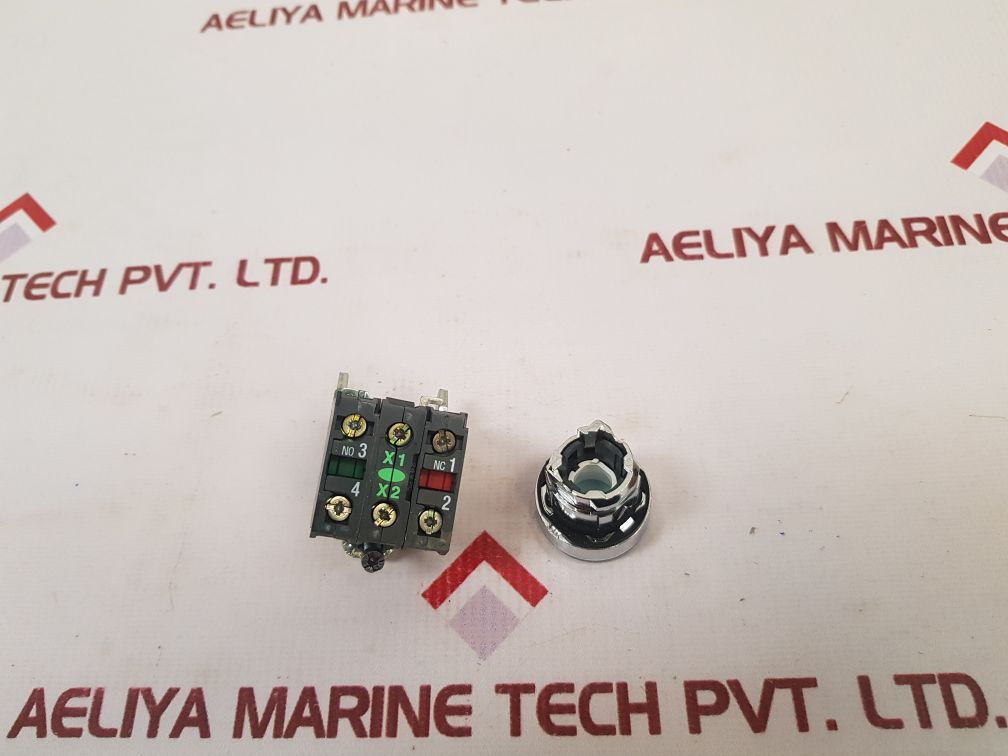 Telemecanique/Schneider Electric ZBE-101 Blue LED Illuminated Push Button Switch - Aeliya Marine Tech