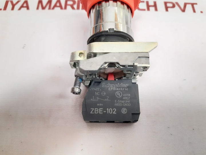 Schneider Electric Xb4 Bs8442 Emergency Stop Push Button - Aeliya Marine Tech