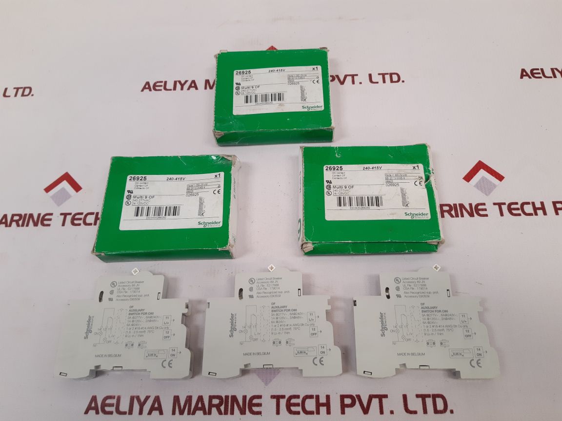 Schneider Electric 26925 Auxiliary Switch For C60 - Aeliya Marine Tech