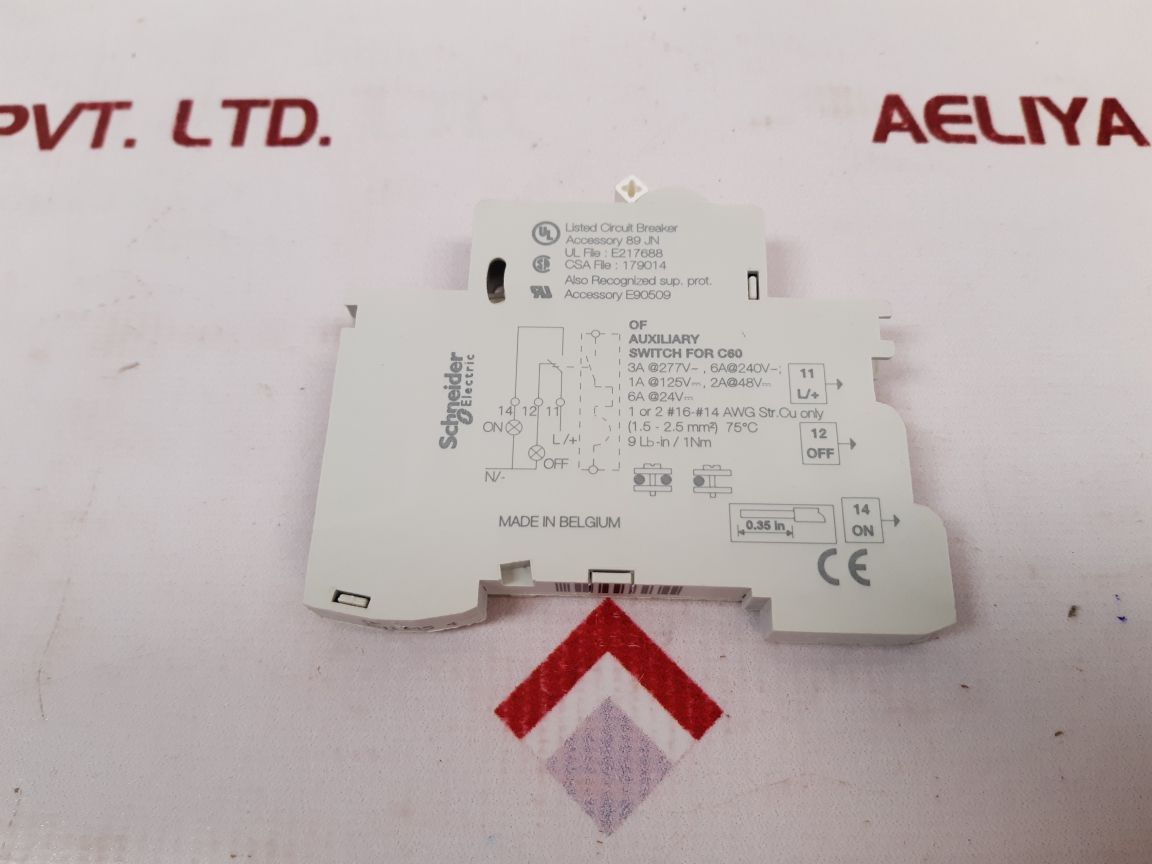 Schneider Electric 26925 Auxiliary Switch For C60 - Aeliya Marine Tech