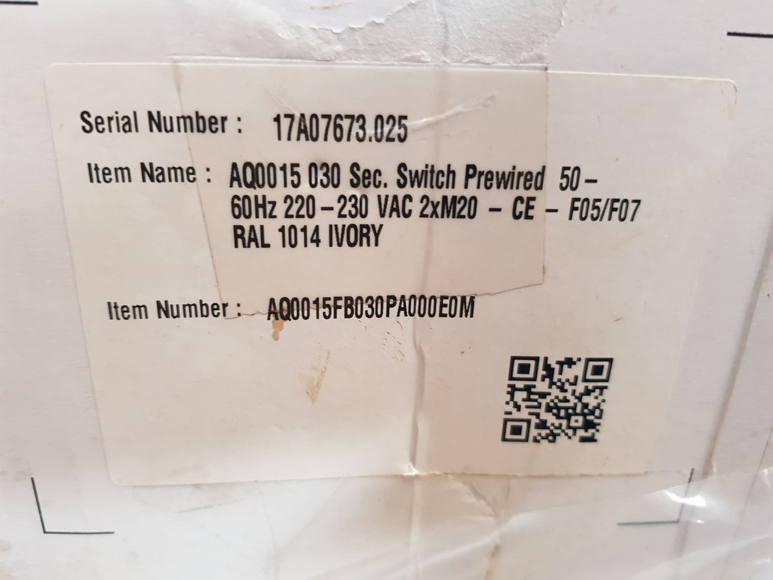 Bernard Controls Aq0015Fb030Pa000E0M Actuator - Aeliya Marine Tech