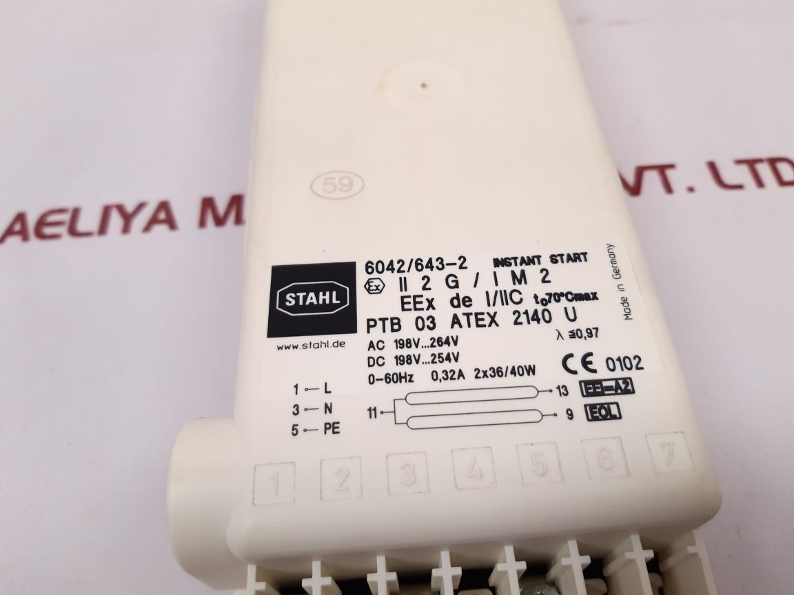 Stahl 6042/643-2 Ballast - Aeliya Marine Tech