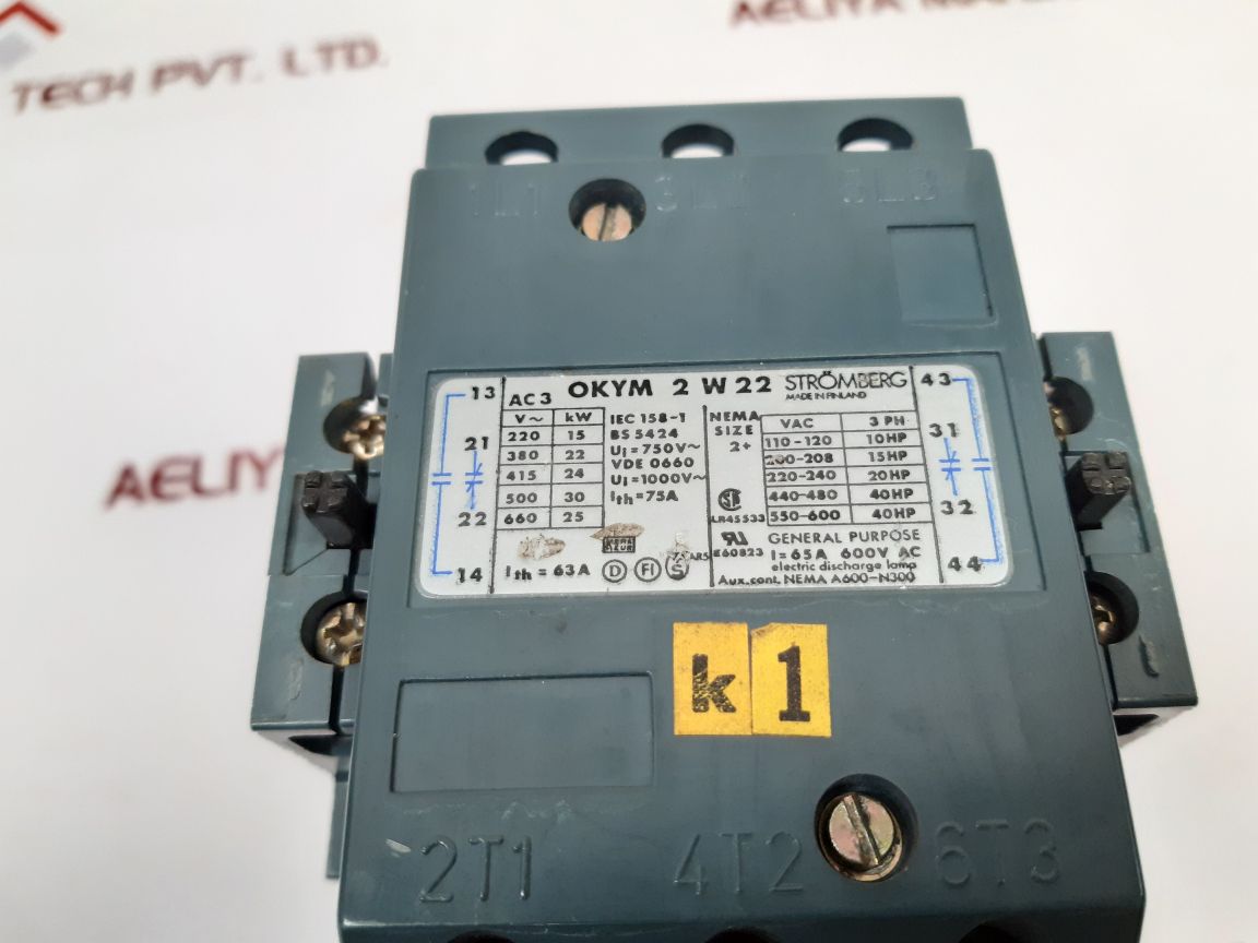 Stromberg Okym 2 W22 Contactor - Aeliya Marine Tech