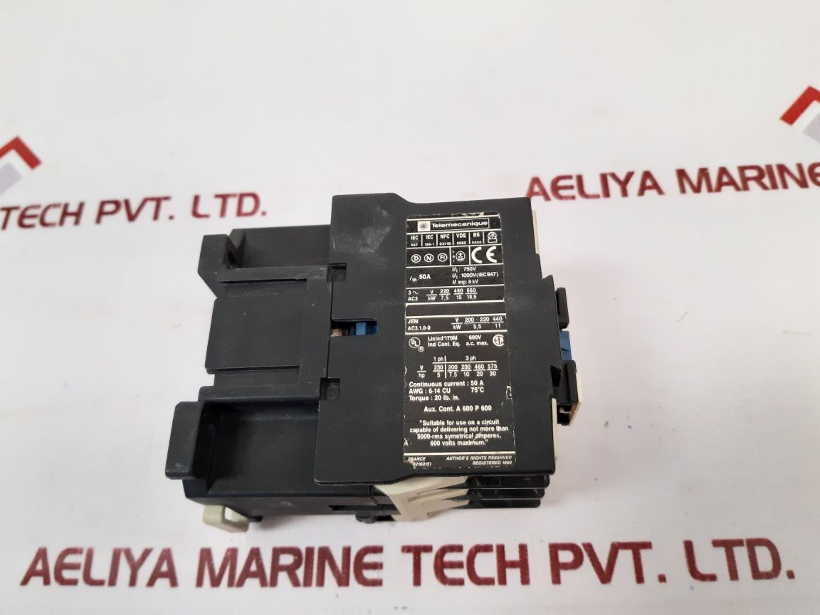 Telemecanique Lc1 D32 10 Contactor - Aeliya Marine Tech