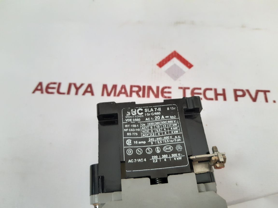 Bbc Sla 7-ii Contactor Sla 2S+2O - Aeliya Marine Tech