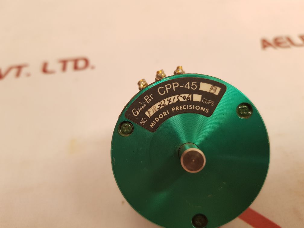 Midori Precisions Green Pot Cpp-45B Potentiometer New - Aeliya Marine Tech