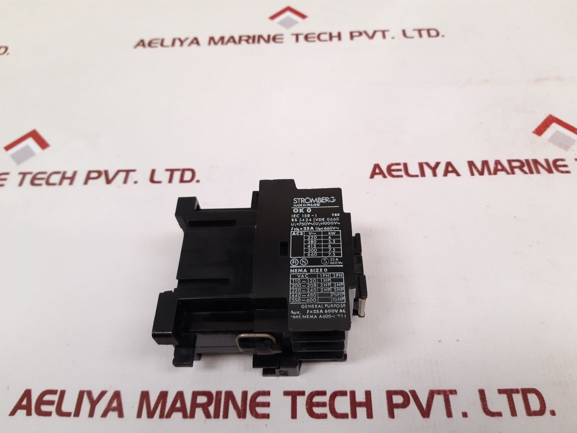 Stromberg Ok 0 W 10 Contactor 220V 50Hz 220...240V 60 Hz - Aeliya Marine Tech