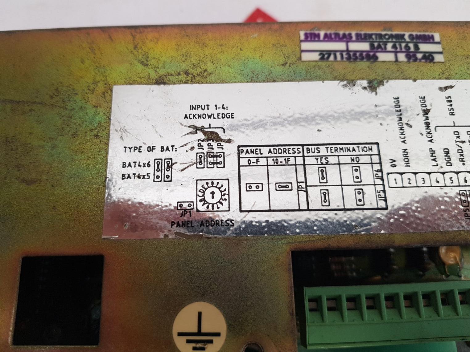 Stn Bat 416 B Signal Fire Alarm Control Display 271135586 24V - Aeliya Marine Tech