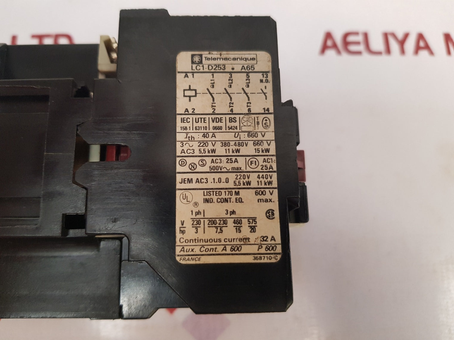 Telemecanique Lc1-d253 Contactor - Aeliya Marine Tech