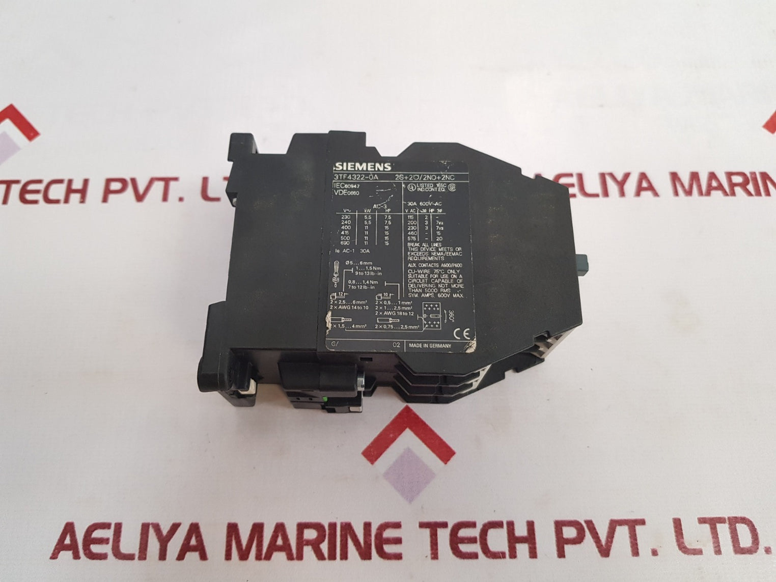 Siemens 3Tf4322-0A Contactor Relay - Aeliya Marine Tech