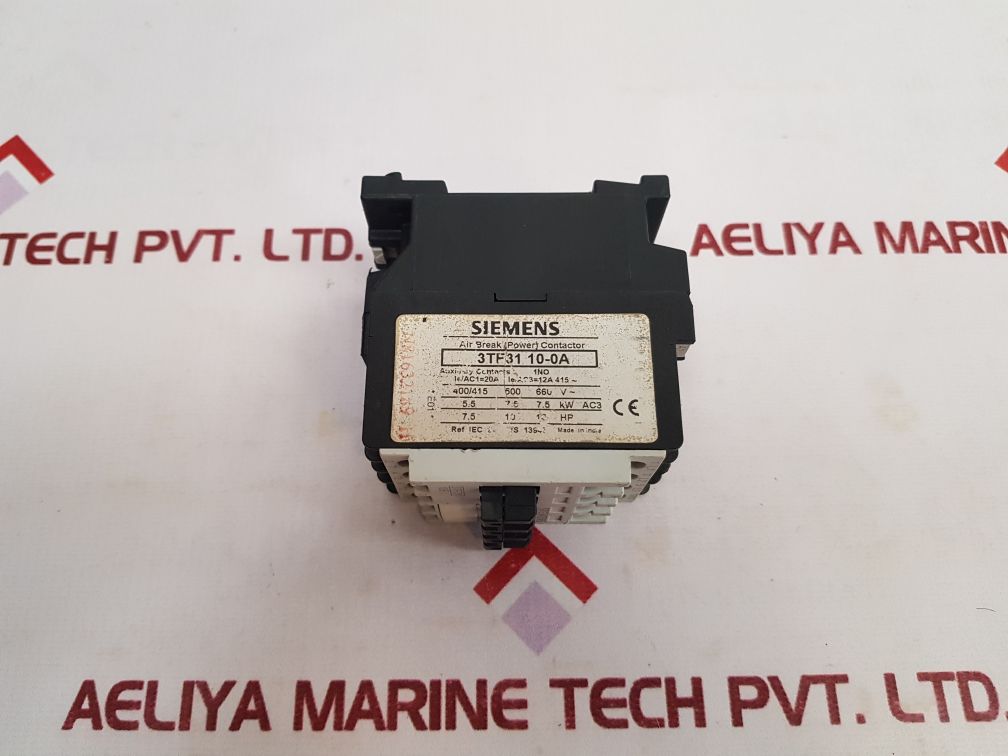 Siemens 3tf31 10-0a Contactor 3tf31 10e - Aeliya Marine Tech