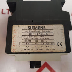 Siemens 3tf31 10-0a Contactor 3tf31 10e - Aeliya Marine Tech