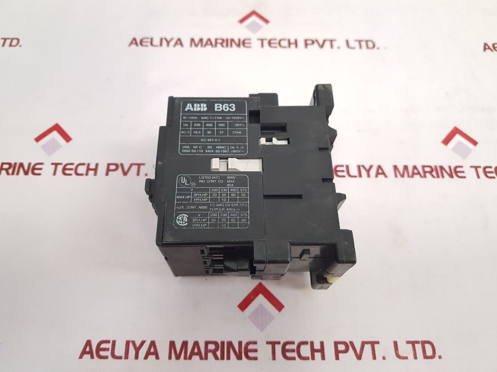 Abb B63 Contactor With Cal7-11 - Aeliya Marine Tech