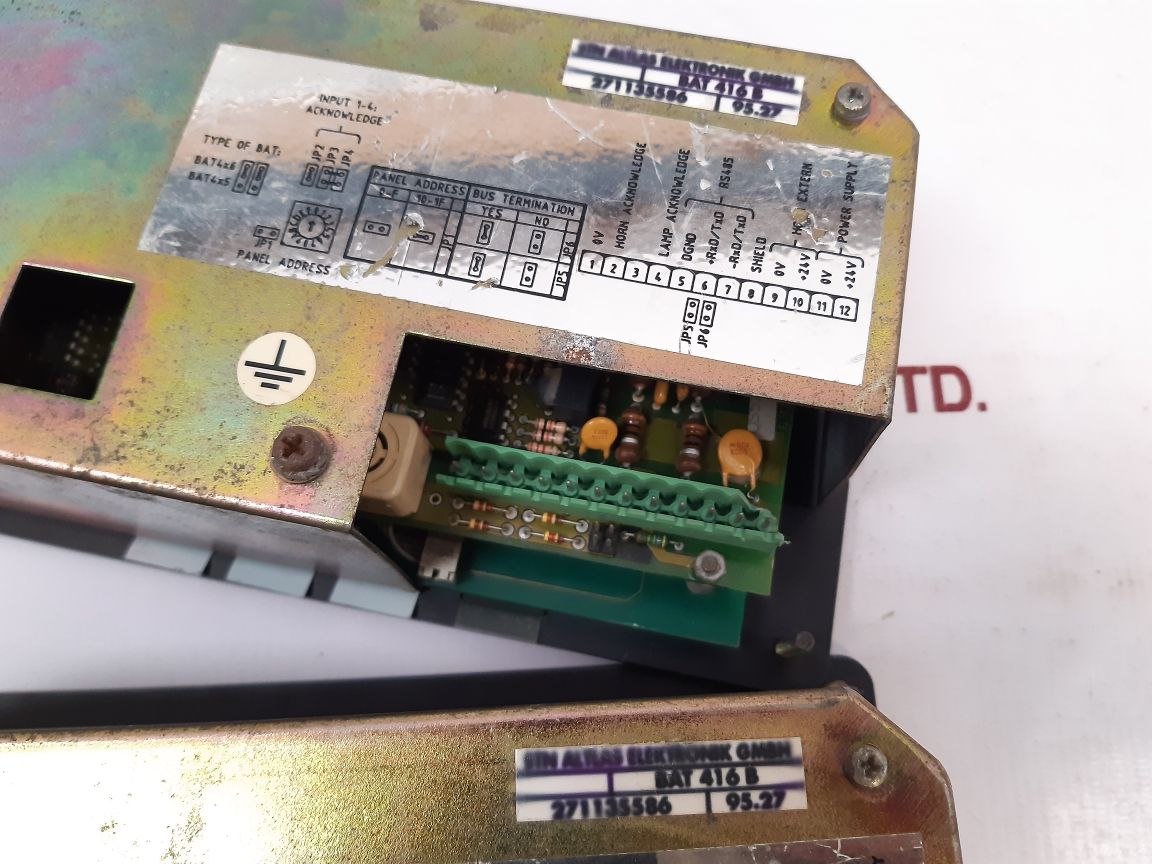 Stn Atlas Elektronik Bat 416 B Signal Fire Alarm Control Display