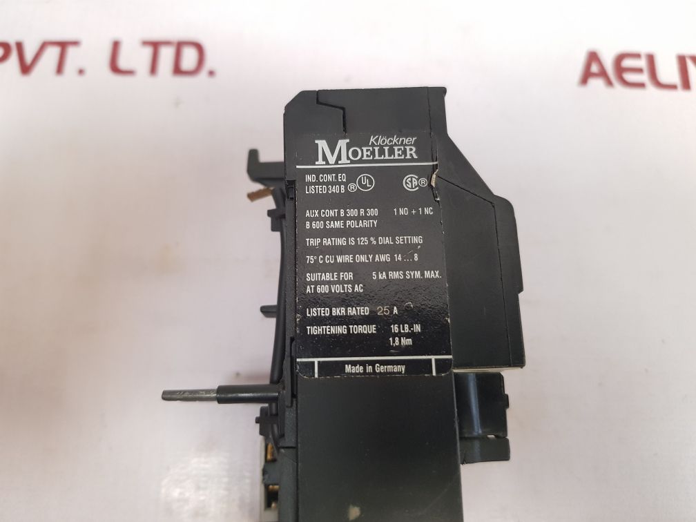 Klockner-moeller Z00-2,4 Motor Protection Relay 1,6...2,4A - Aeliya Marine Tech