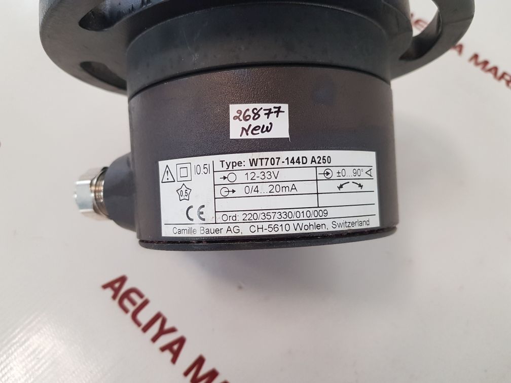 Camille Bauer Wt707-144D A250 Transmitter For Angular Position