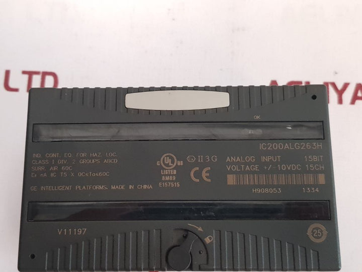 Ge Ic200Alg263H Analog Input Module - Aeliya Marine Tech