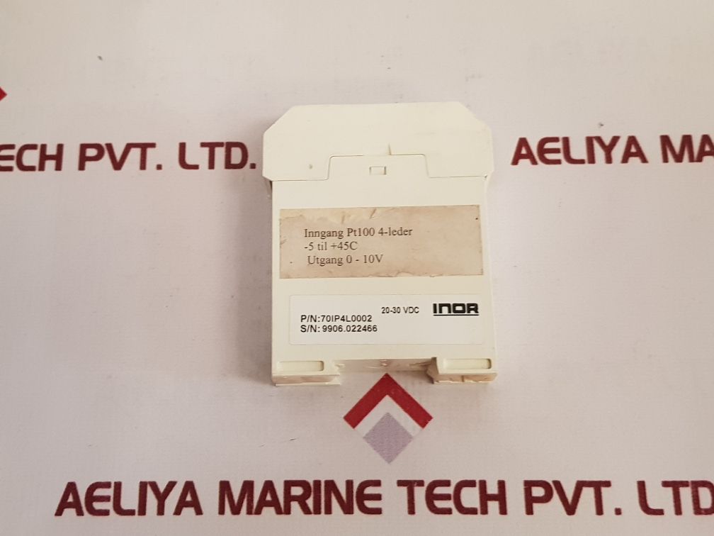 Inor Ipaq-4L Temperature Transmitter 70Ip4L0002 - Aeliya Marine Tech