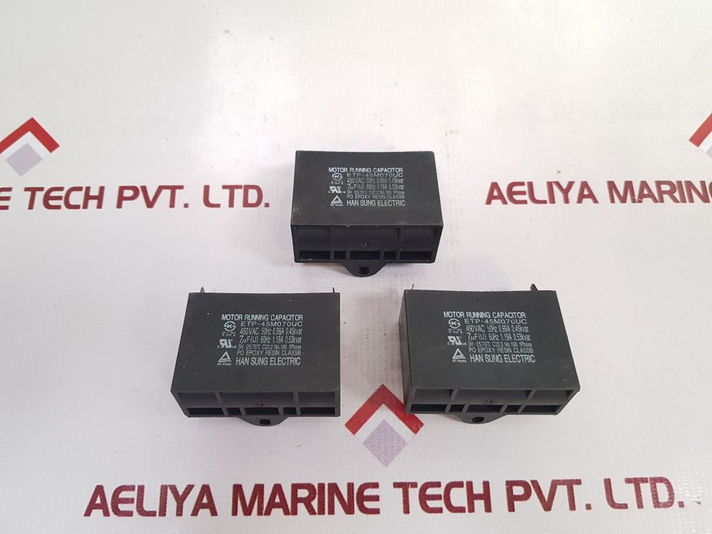 Han Sung Electric Etp-45M070Uc Motor Running Capacitor