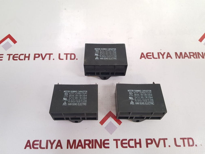 Han Sung Electric Etp-45M070Uc Motor Running Capacitor