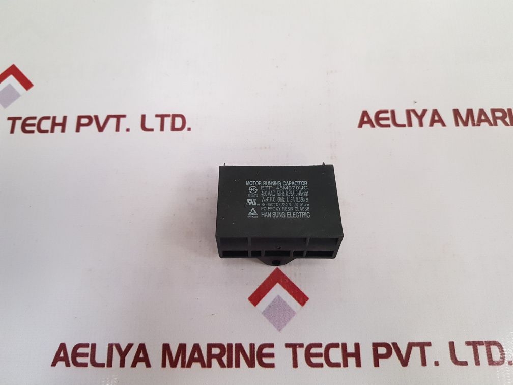 Han Sung Electric Etp-45M070Uc Motor Running Capacitor - Aeliya Marine Tech
