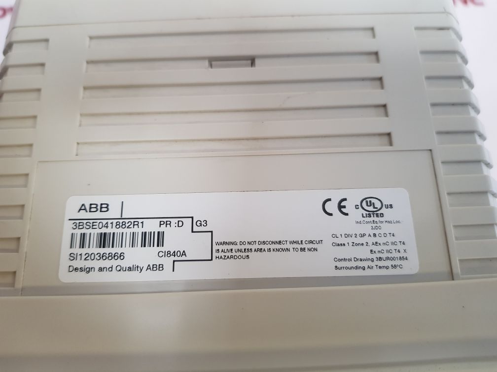 Abb Ci840A 3Bse041882R1 Communication Module With Base - Aeliya Marine Tech