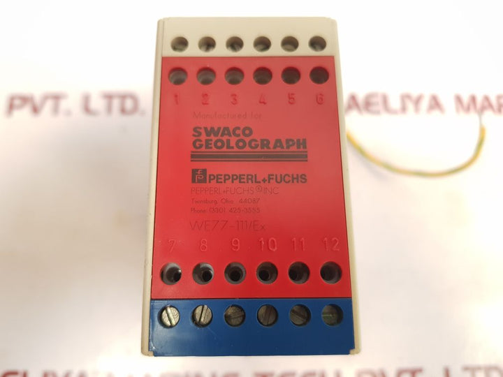 Pepperl+Fuchs We77-111/Ex Switch Amplifier - Aeliya Marine Tech