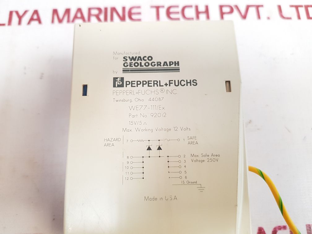 Pepperl+Fuchs We77-111/Ex Switch Amplifier - Aeliya Marine Tech