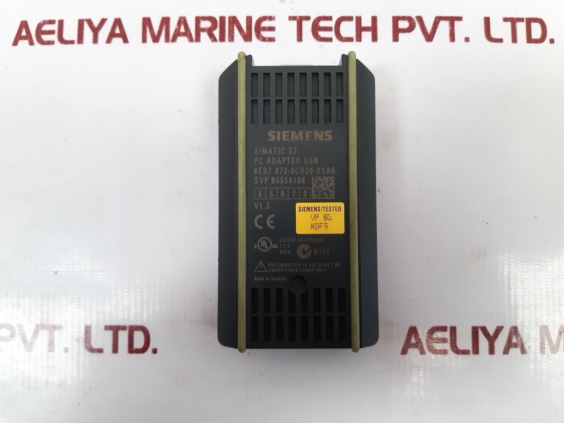 Siemens Simatic S7 6Es7 972-0Cb20-0Xa0 Pc Adapter Usb - Aeliya Marine Tech
