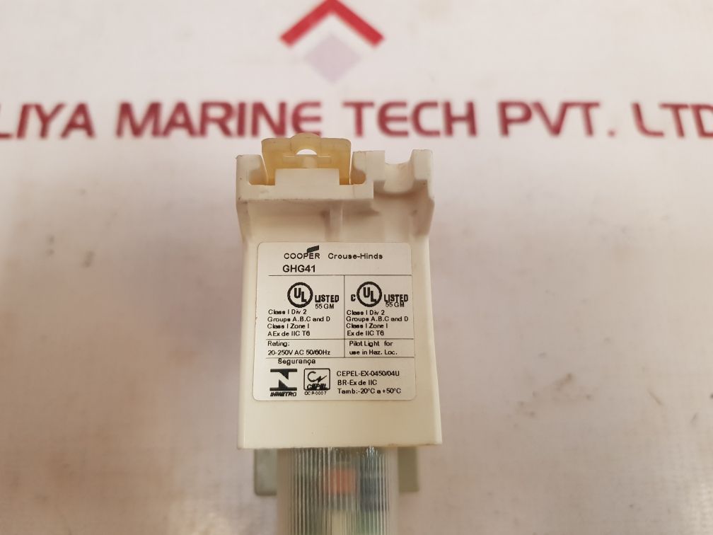 Cooper Crouse-hinds Ghg4171805R0001 Push Button New - Aeliya Marine Tech