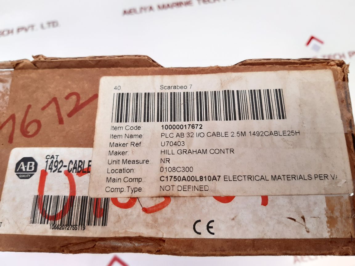 Allen-bradley 1492-cable025H Cordset Cable - Aeliya Marine Tech