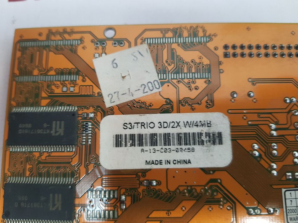 S3 368 8Mb Graphic Card A-13-c03-02458 - Aeliya Marine Tech
