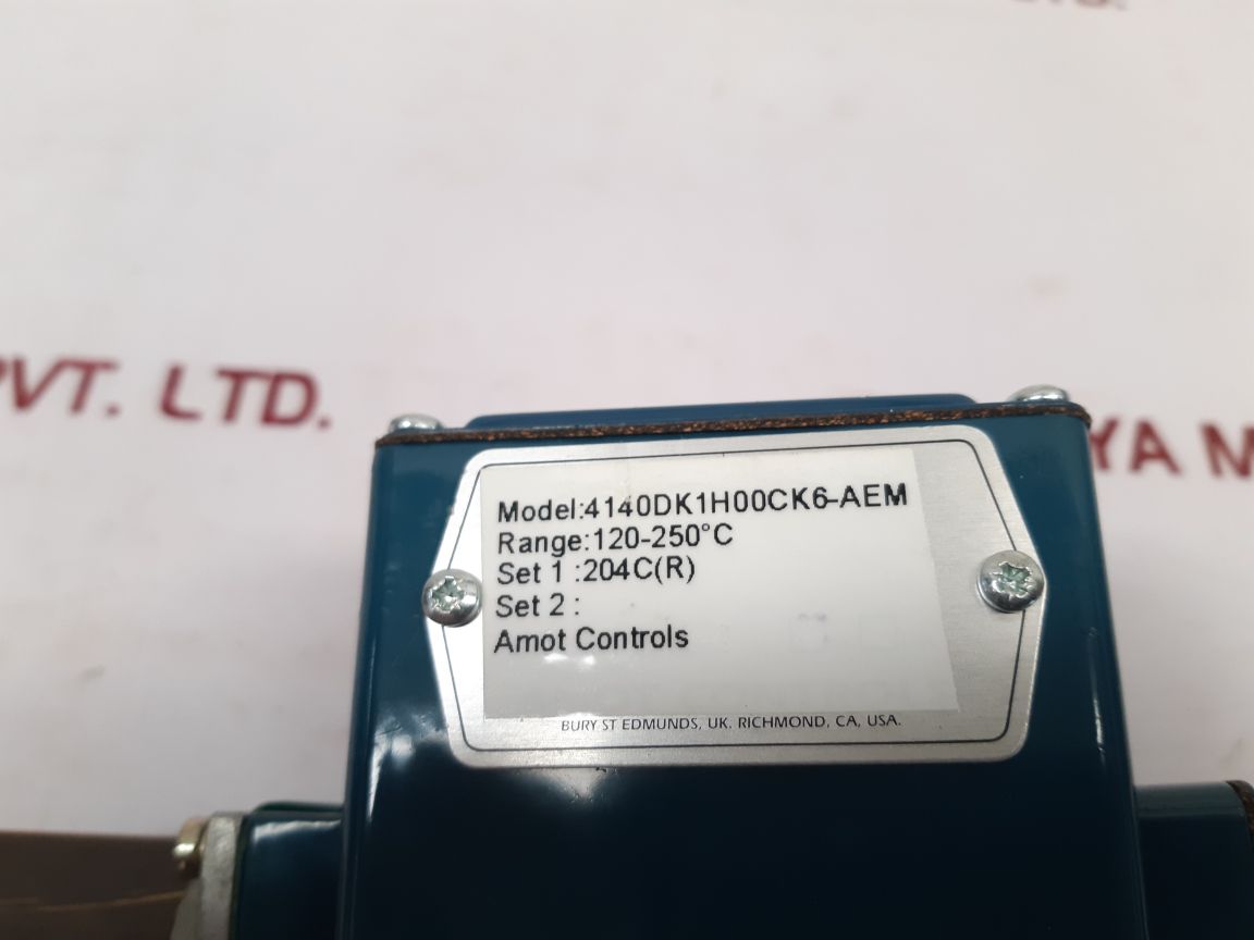 Amot Controls 4140Dk1H00Ck6-aem Temperature Switch 120-250°C - Aeliya Marine Tech