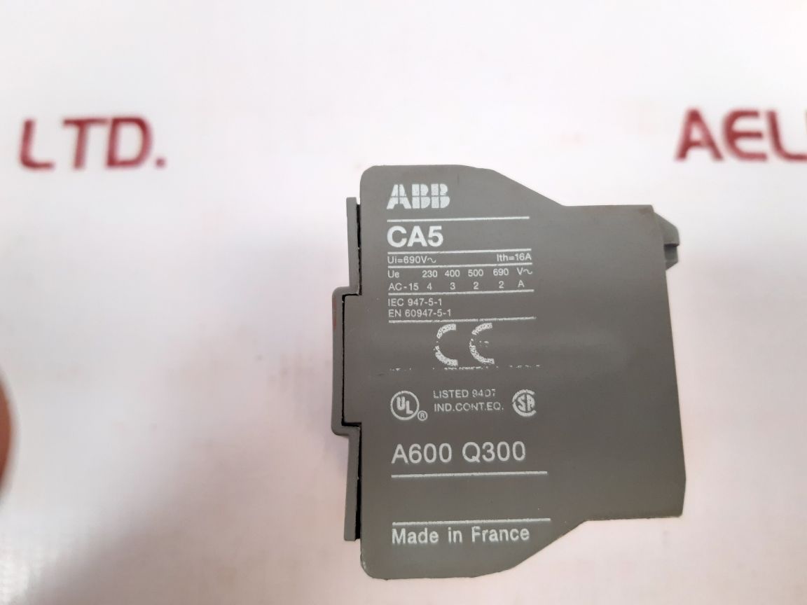 Abb Ca5-31E Auxiliary Contact Block - Aeliya Marine Tech