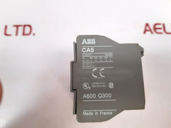 Abb Ca5-31E Auxiliary Contact Block - Aeliya Marine Tech