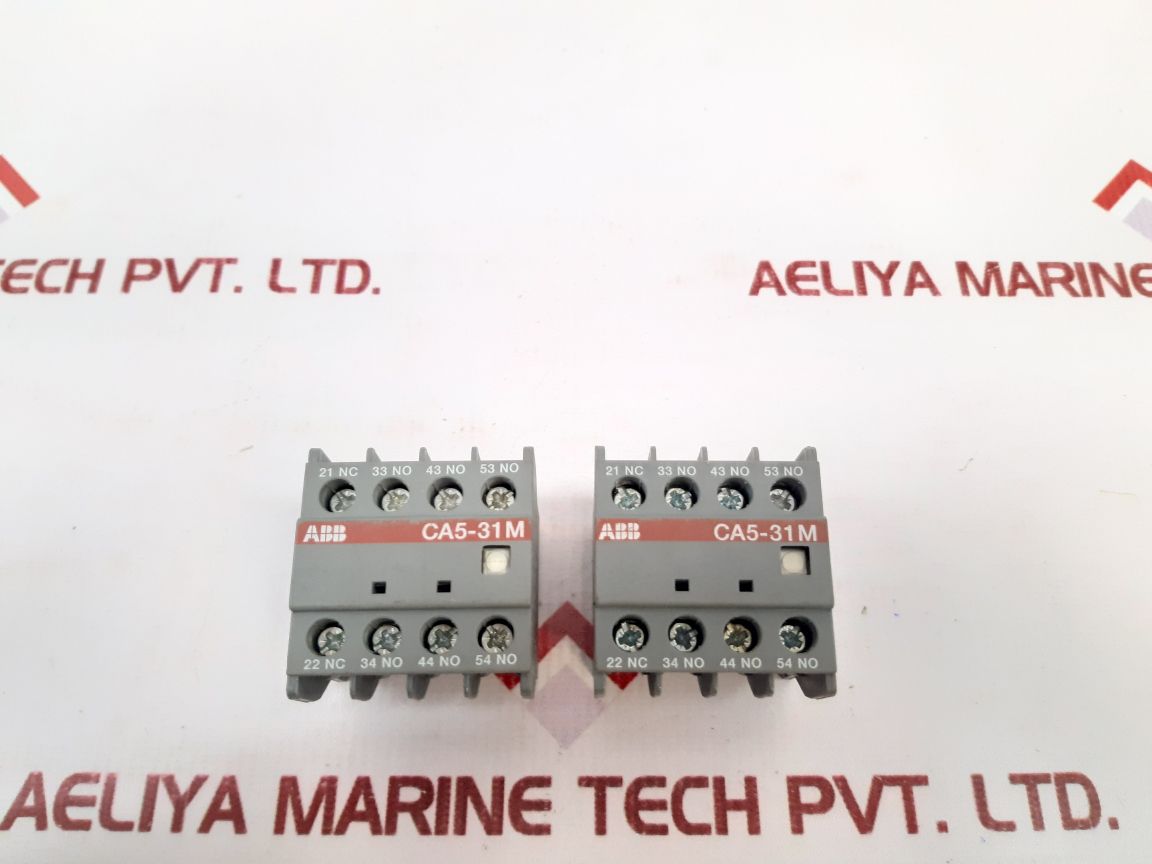 Set Of 7X Abb Ca5-31M Auxiliary Contact Block